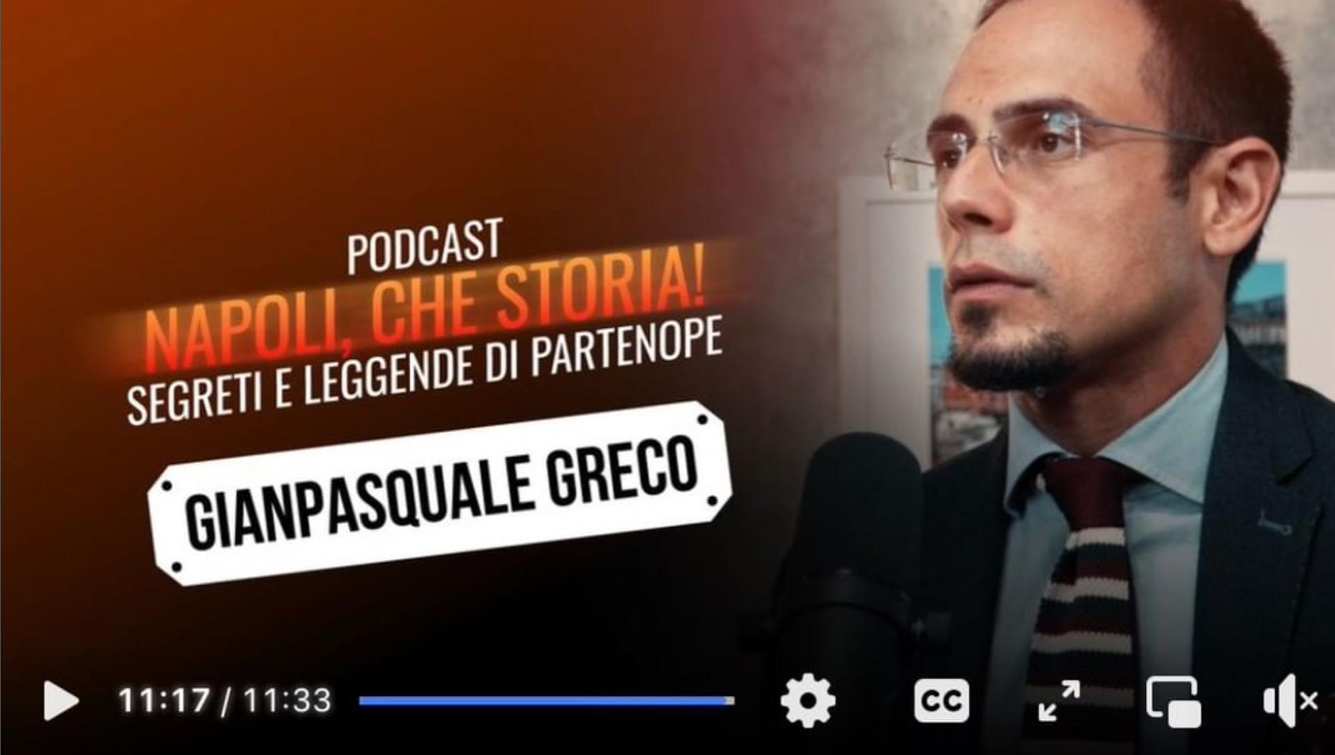 Napoli che storia! Ciclo di video podcast su temi di cultura figurativa e letteraria napoletana, in distribuzione su Facebook, Apple Music, Spotify. Realizzato con Rogiosi Editore per conto dell'Università Telematica Pegaso.